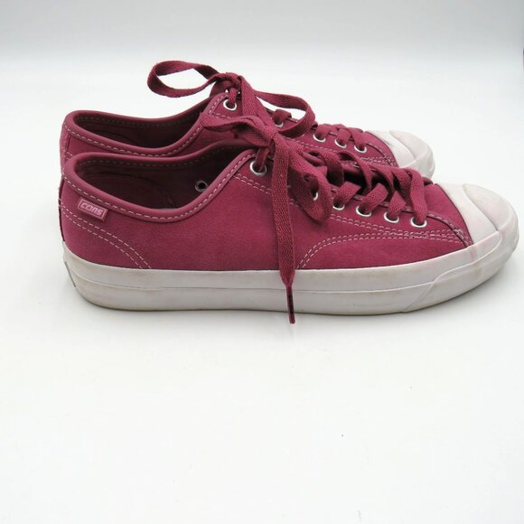 Converse Jack Purcell Cons Sneakers Mens 7.5 Womens 9 Purple Rose Low Top Shoes - Picture 2 of 9